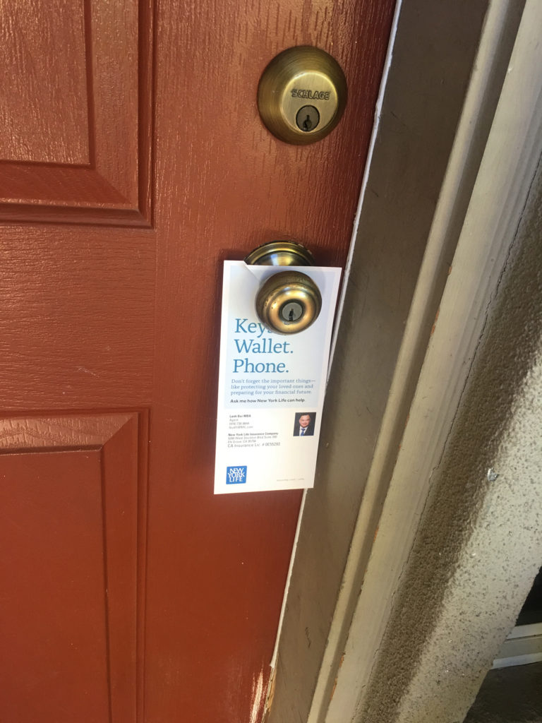 New York Life Door Hanger