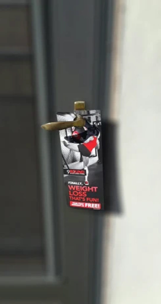 9 Round Boxing Door hanger.